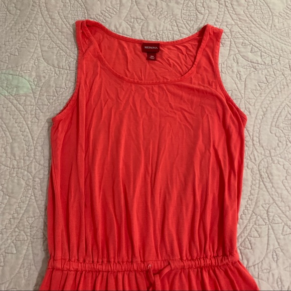 Merona | Orange and Navy Tie-Waist Maxi Dress - Picture 2 of 3